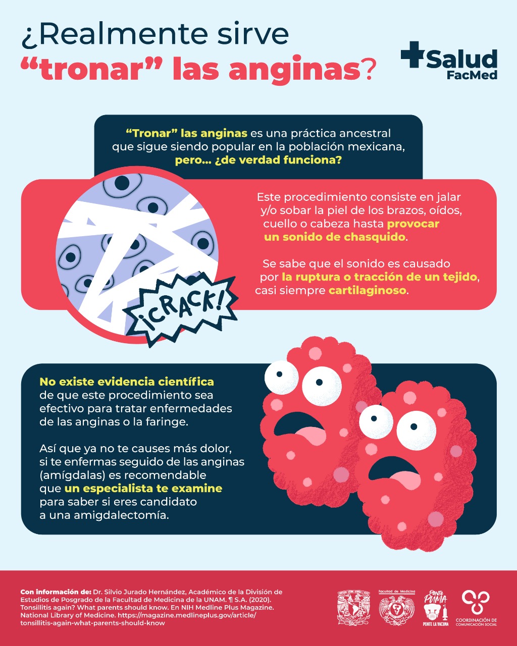 sirve tronar las anginas? - +Salud FacMed